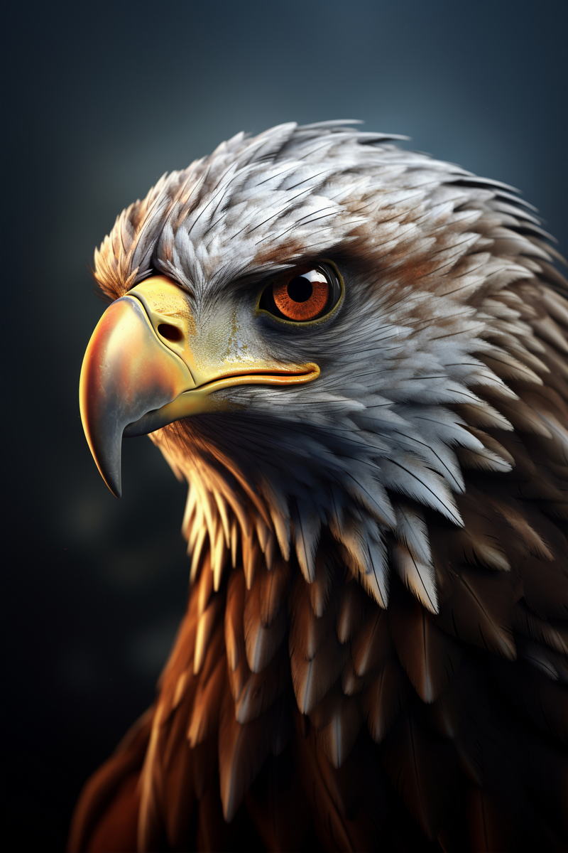 Eagle Rendering Portrait