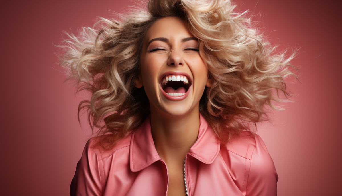 Woman With Curly Hair