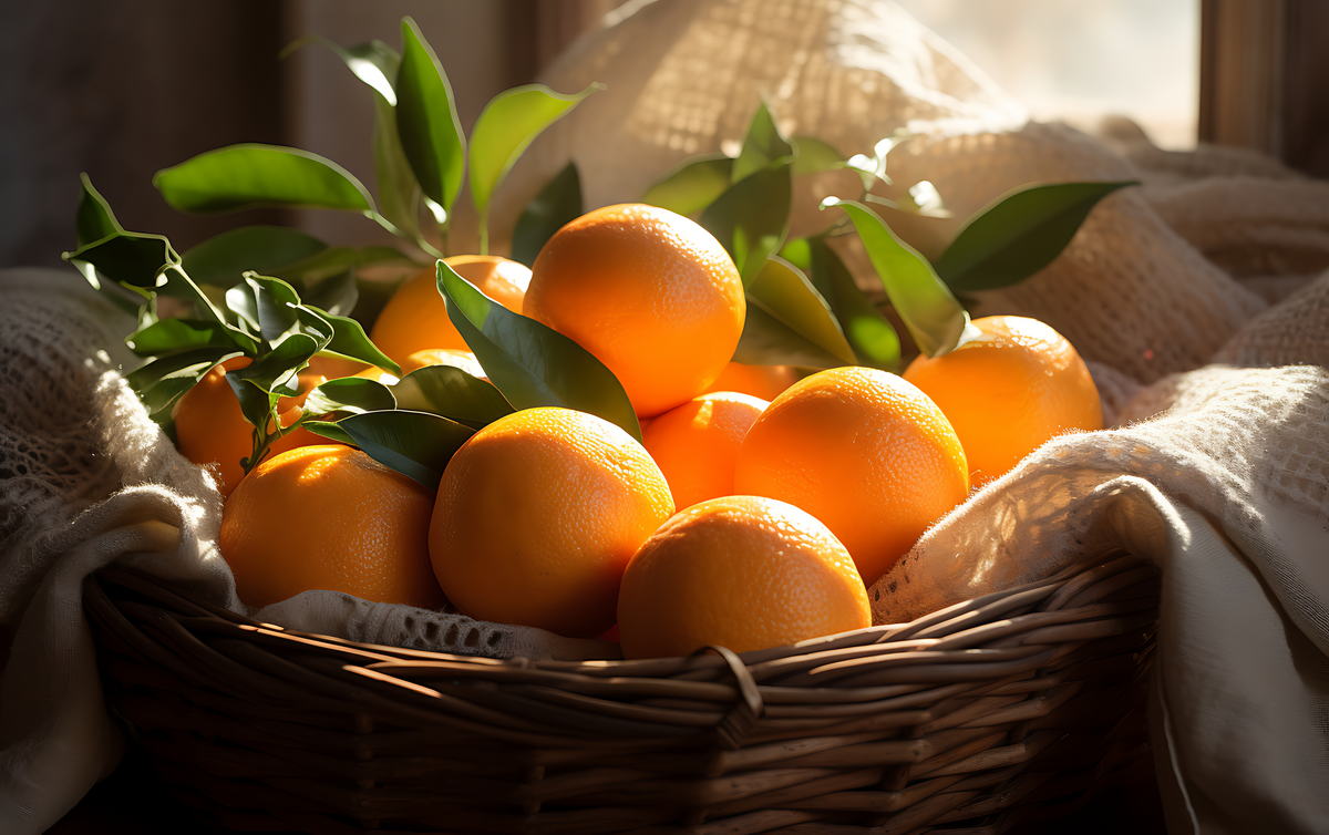 Close Up Citrus Sesonal Fruits Winter