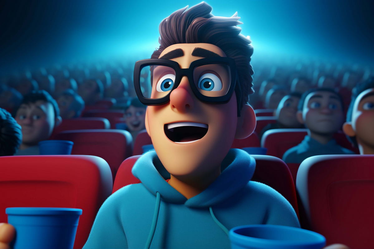 Person Watching Movie