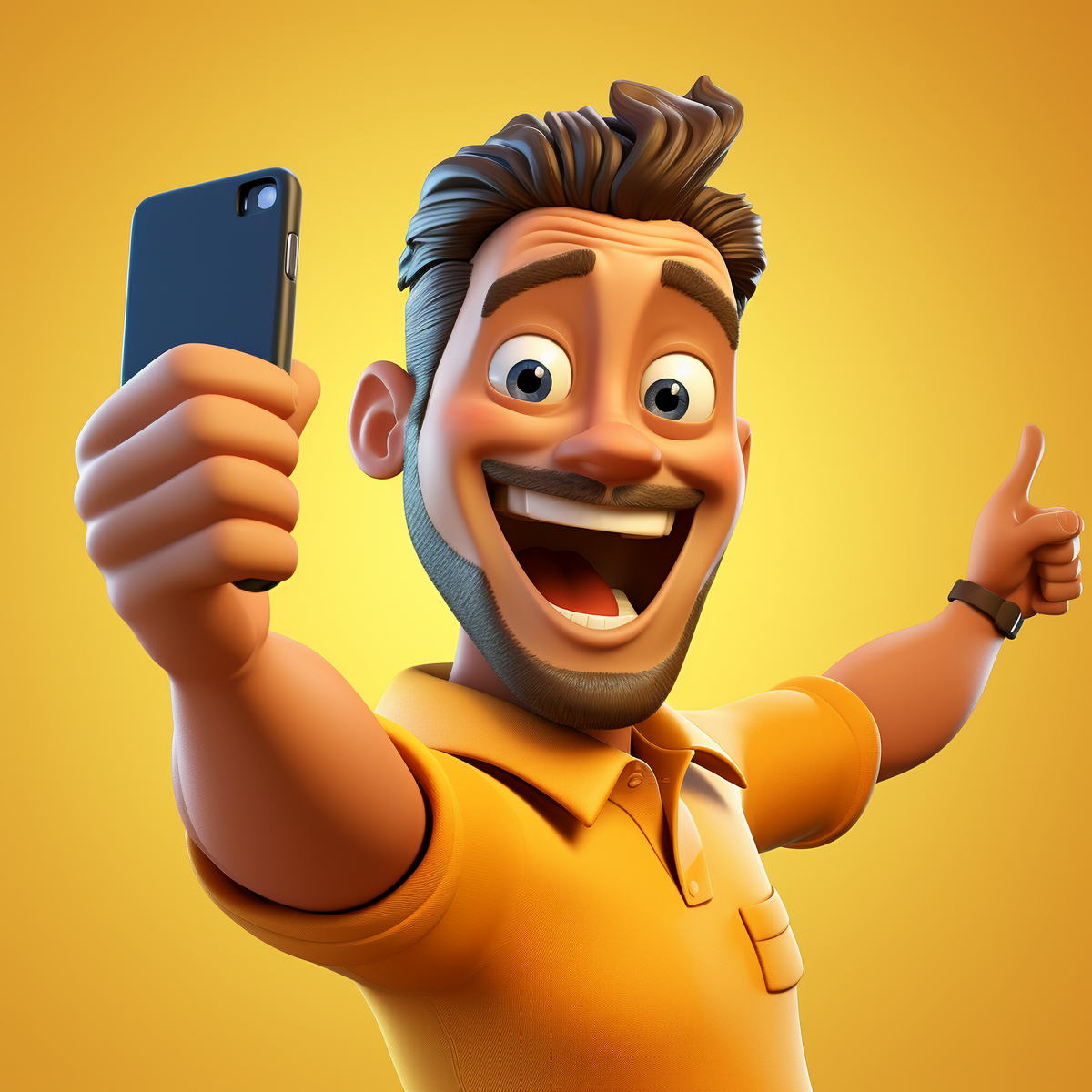 Man Taking Selfie